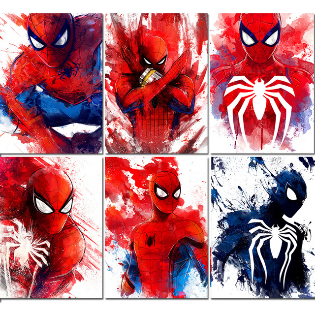 5d Spiderman Diamond Painting, Home Decor, Drill